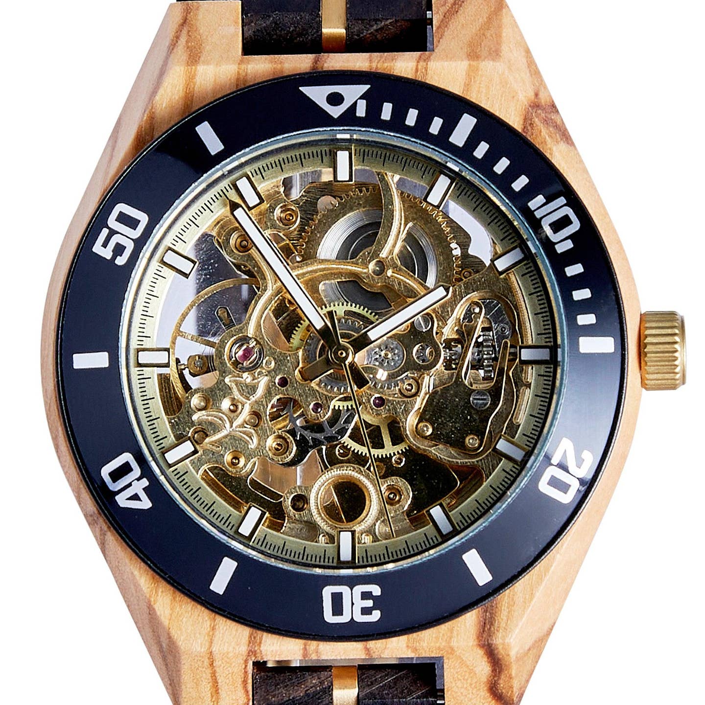 Wholesale The Rosewood - Mechanical Wood Watch for Men - Handmade & Eco-friendly
