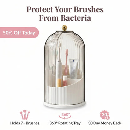 Covered Vanity Organizer - Spa-inspired solution