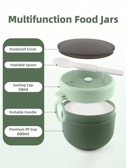 Portable Oat Yogurt Breakfast Cup With Spoon