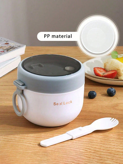 Portable Oat Yogurt Breakfast Cup With Spoon