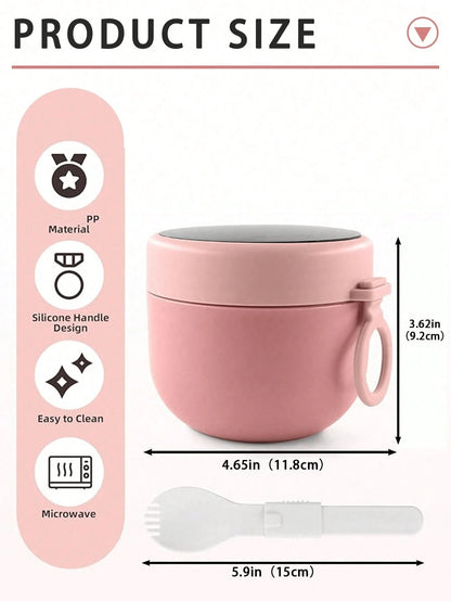 Portable Oat Yogurt Breakfast Cup With Spoon