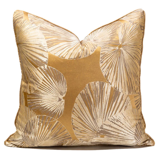 Khaki Leaf Design Cushion Cover 18x18 20x20inches Home Decor Throw Pillow Case  Cushion case for Livingroom