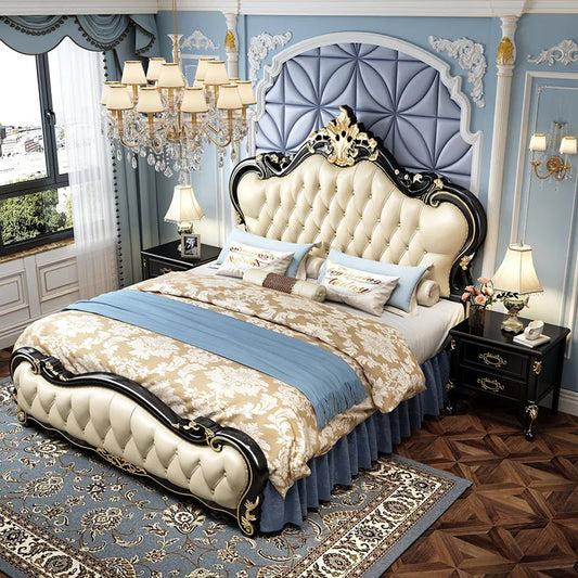Girls Luxury Bed Bedroom Beauty Designer Unique Salon Postmodern Bed Simple Designer Princess Camas De Casal Trendy Furniture