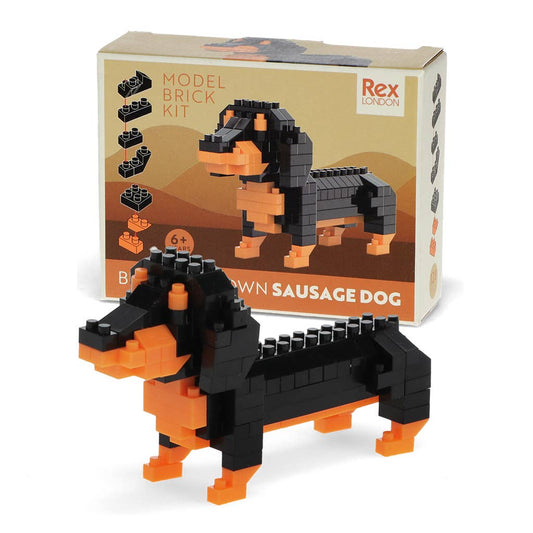 Wholesale Build your own dog model brick kit - Sausage dog